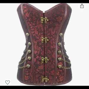 Steampunk Corset Women Steel Boned Overbust Gothic Bustier Body Shaper Top